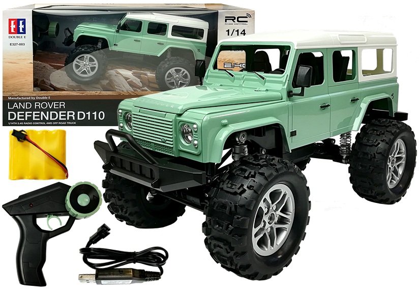 Double E Double E Auto na dálkové ovládání Land Rover 4x4 RC 1:14 zelené