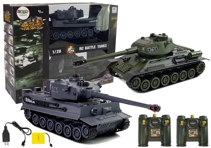 Tanky na dálkové ovládání T-34 a Tiger 103 2v1 RC