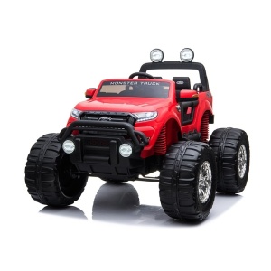 Elektrické autíčko Ford Ranger Monster 4x4 LCD MP4 červené