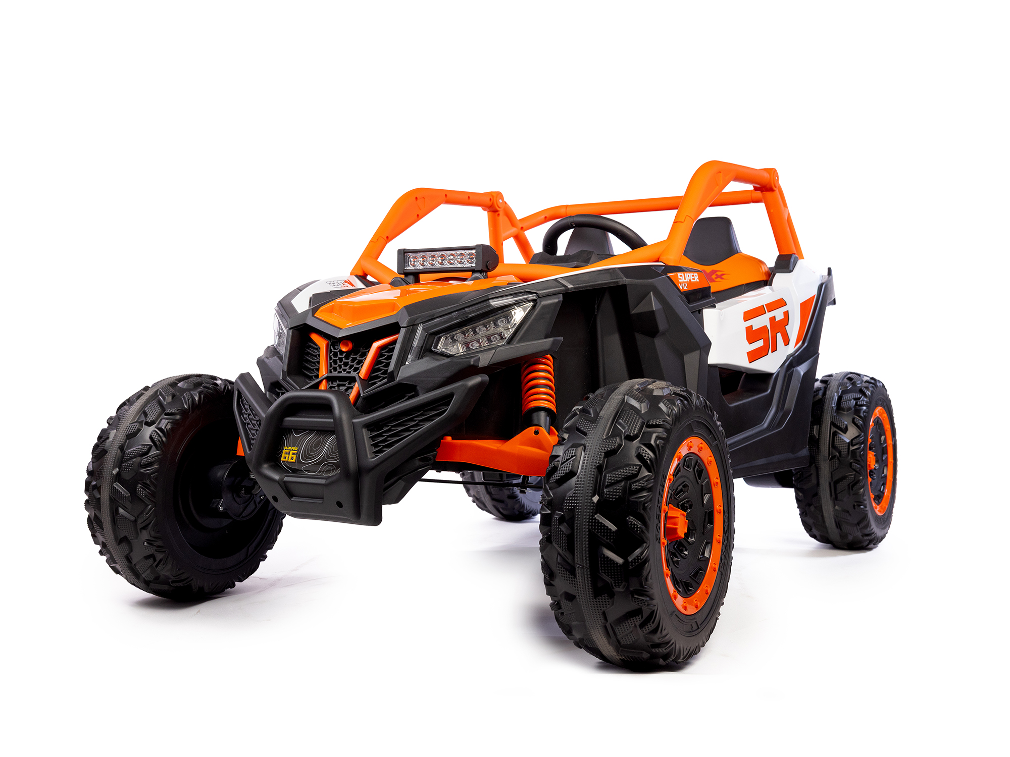 Elektrické autíčko Buggy Bumper 66 oranžové | 24V | 4x200W | EVA | LED | 2