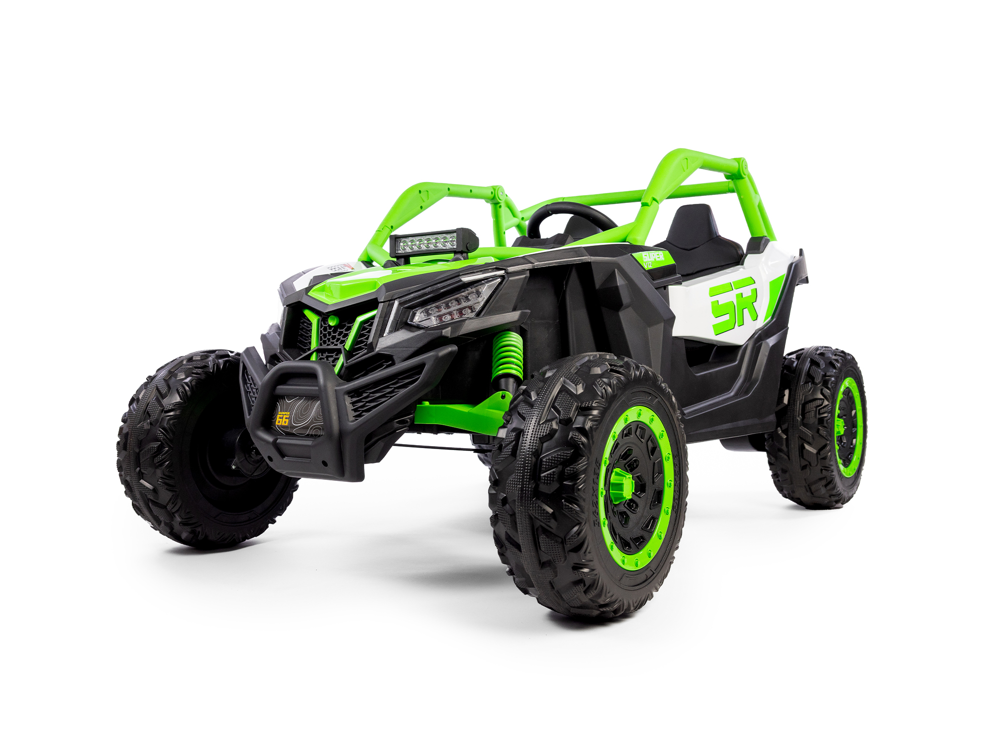 Elektrické autíčko Buggy Bumper 66 zelené | 24V | 4x200W | EVA | LED | 2