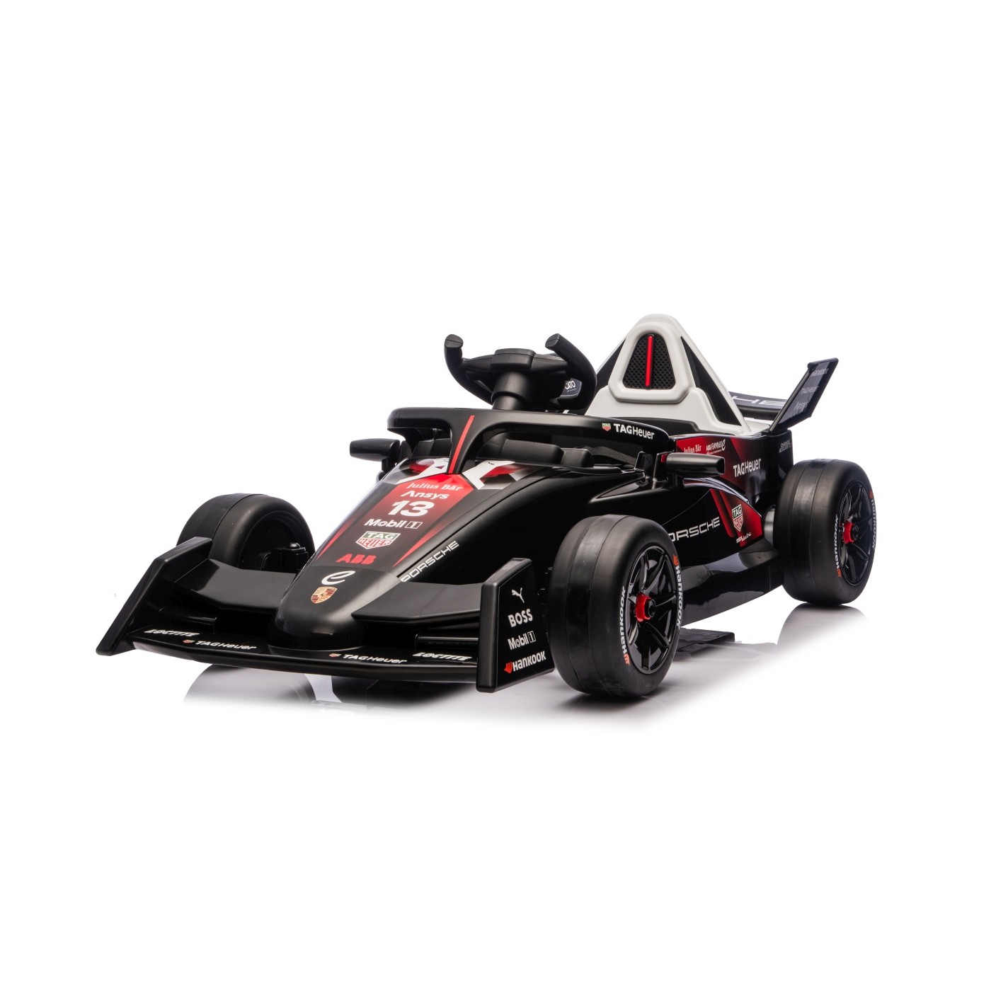 Elektrické autíčko Formule E Porsche červené