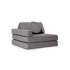 SHAPPY Dětské rozkládací pěnové křeslo SHAPPY ORIGINAL Barva: Dark Grey