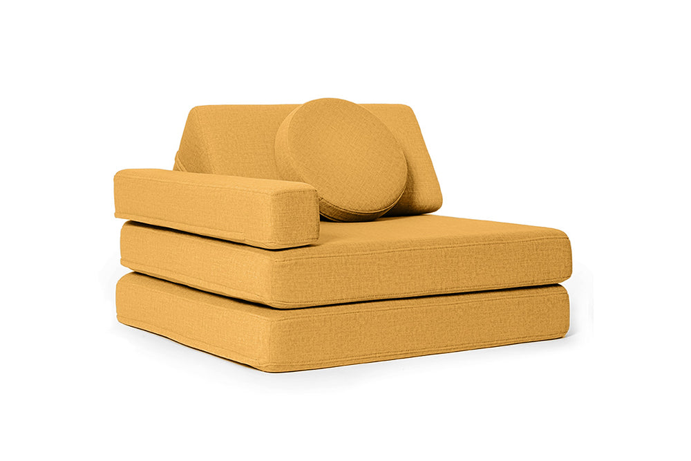 SHAPPY Dětské rozkládací pěnové křeslo SHAPPY ORIGINAL Barva: Mustard