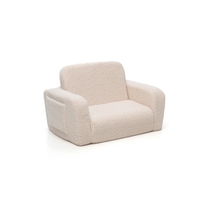 SHAPPY SHAPPY Dětské rozkládací pěnové křeslo LUMI TEDDY Barva: Soft Cream