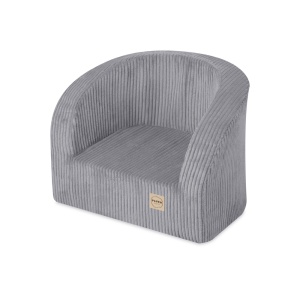 PLUSH NEST PLUSH NEST Dětské sedátko z prémiového šedého manšestru