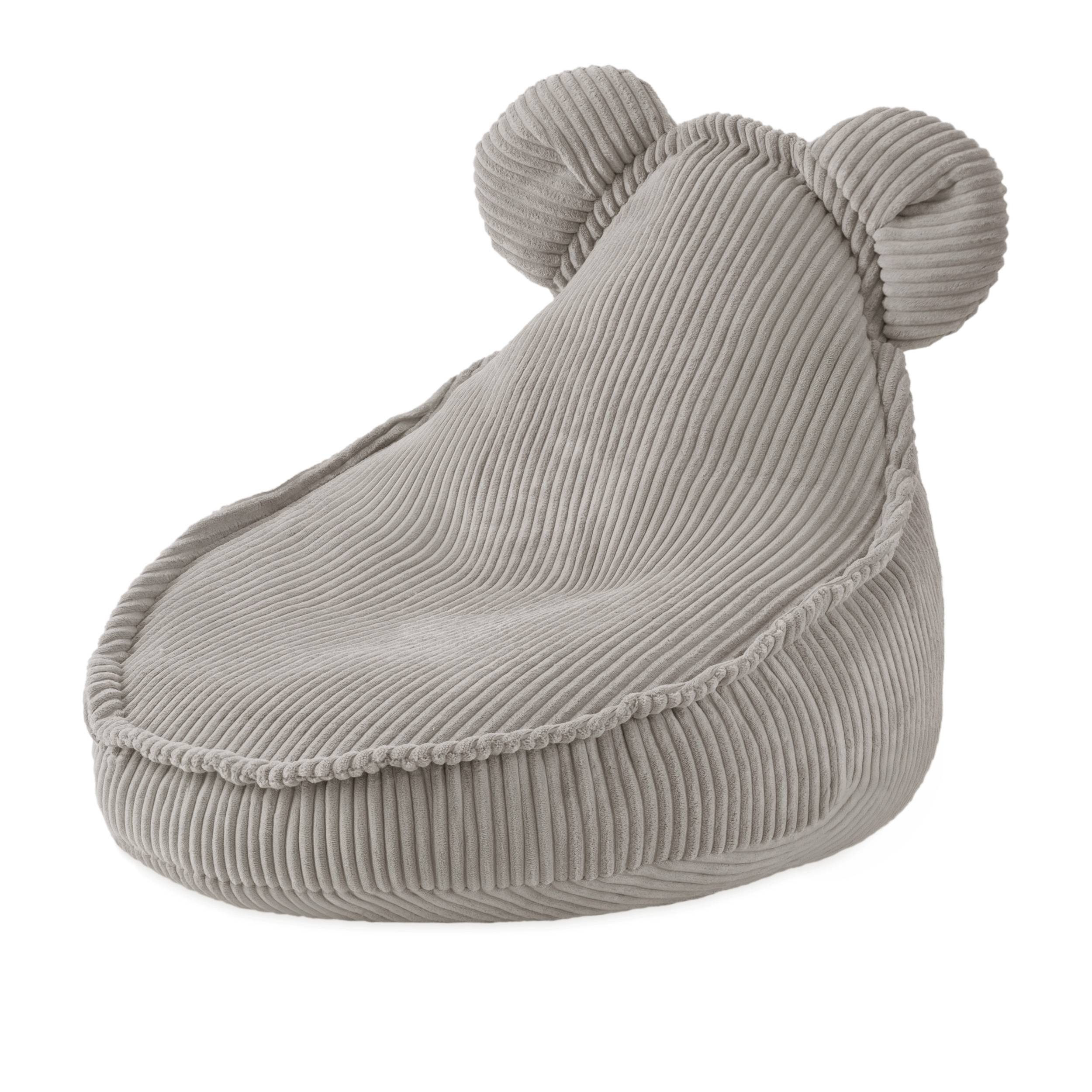 PLUSH NEST PLUSH NEST Dětské křesílko Huggy Bear Manšestr 68 × 45 cm béžové