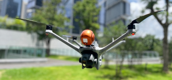 Detekčn&iacute; senzor metanu BL-CH4 MINI na dron DJI Matrice 4D / 4TD