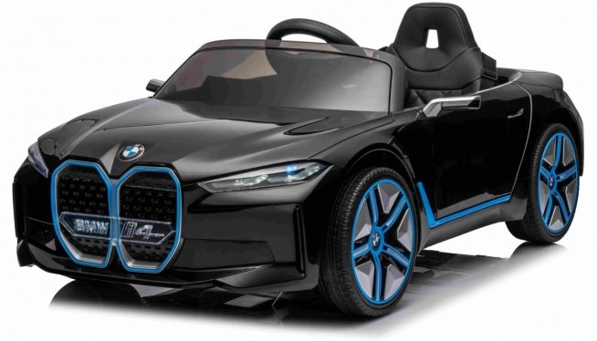 Elektrické autíčko BMW i4 černé 12V7Ah EVA kola ECO Kůže