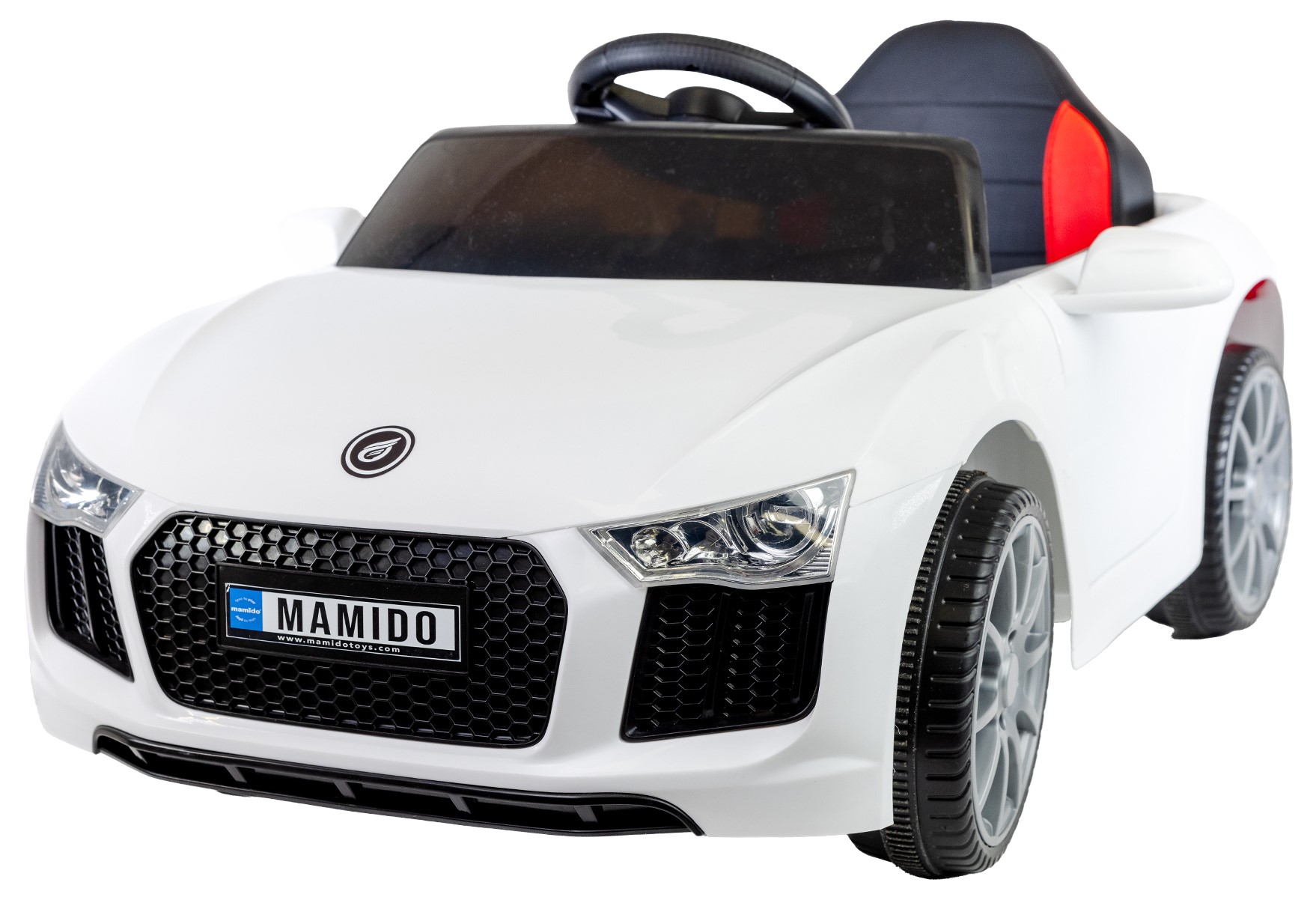 Elektrické autíčko Fast Wing eko-kůže bílé