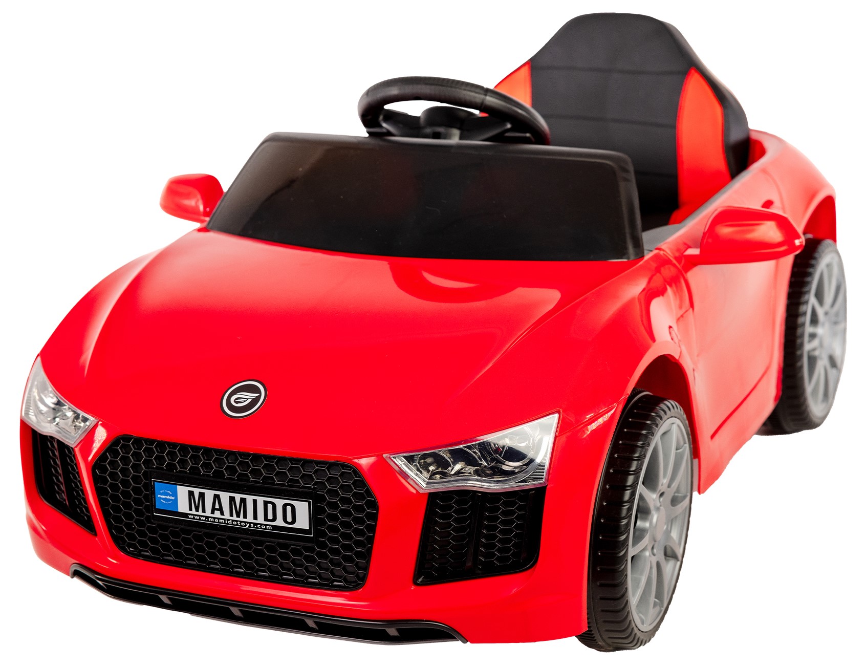 Elektrické autíčko Fast Wing eko-kůže červené