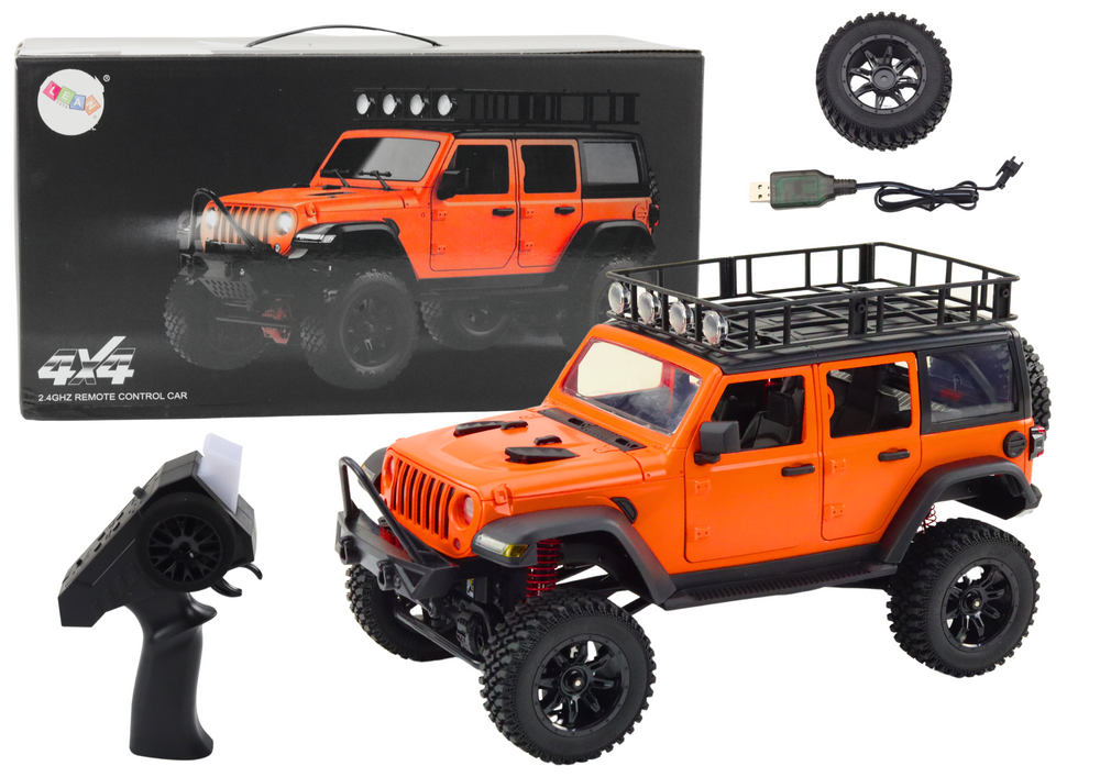 Terénní autíčko Off-road na dálkové ovládání RC 4x4 oranžové