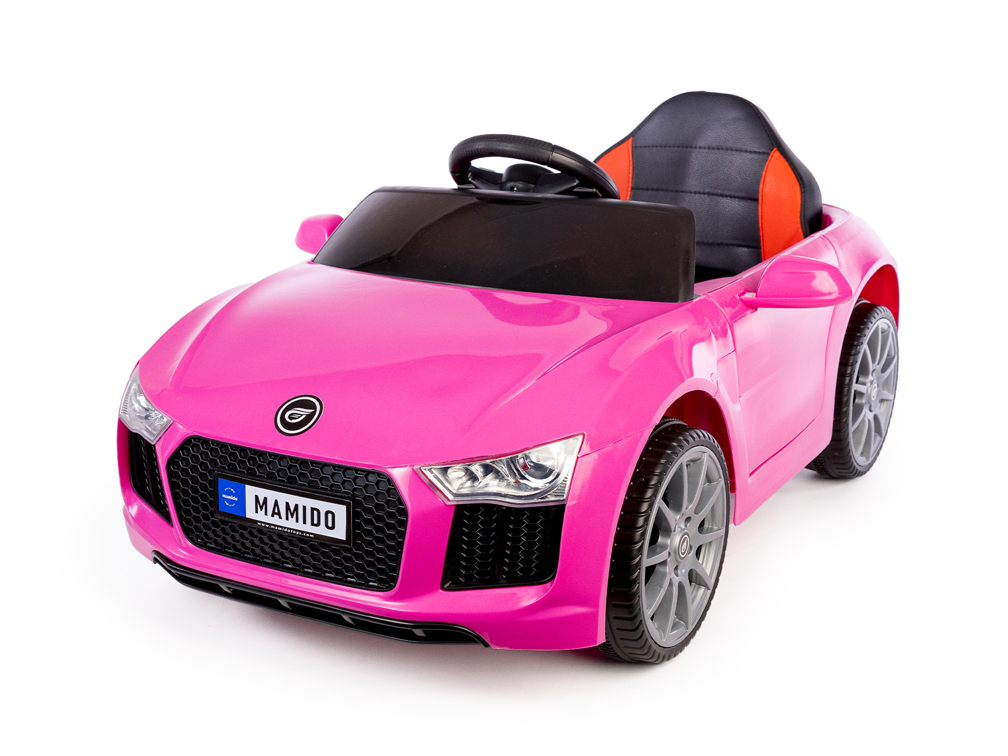 Elektrické autíčko Fast Wing eko-kůže růžové