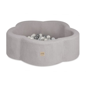 PLUSH NEST PLUSH NEST Suchý bazén Květinová zóna Beránek 95 × 30 cm s 200 míčky