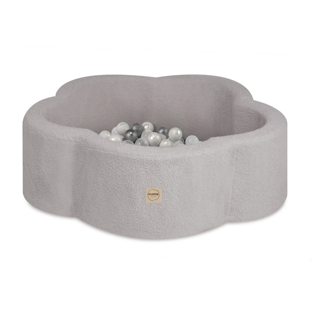 PLUSH NEST PLUSH NEST Suchý bazén Květinová zóna Beránek 95 × 30 cm s 200 míčky