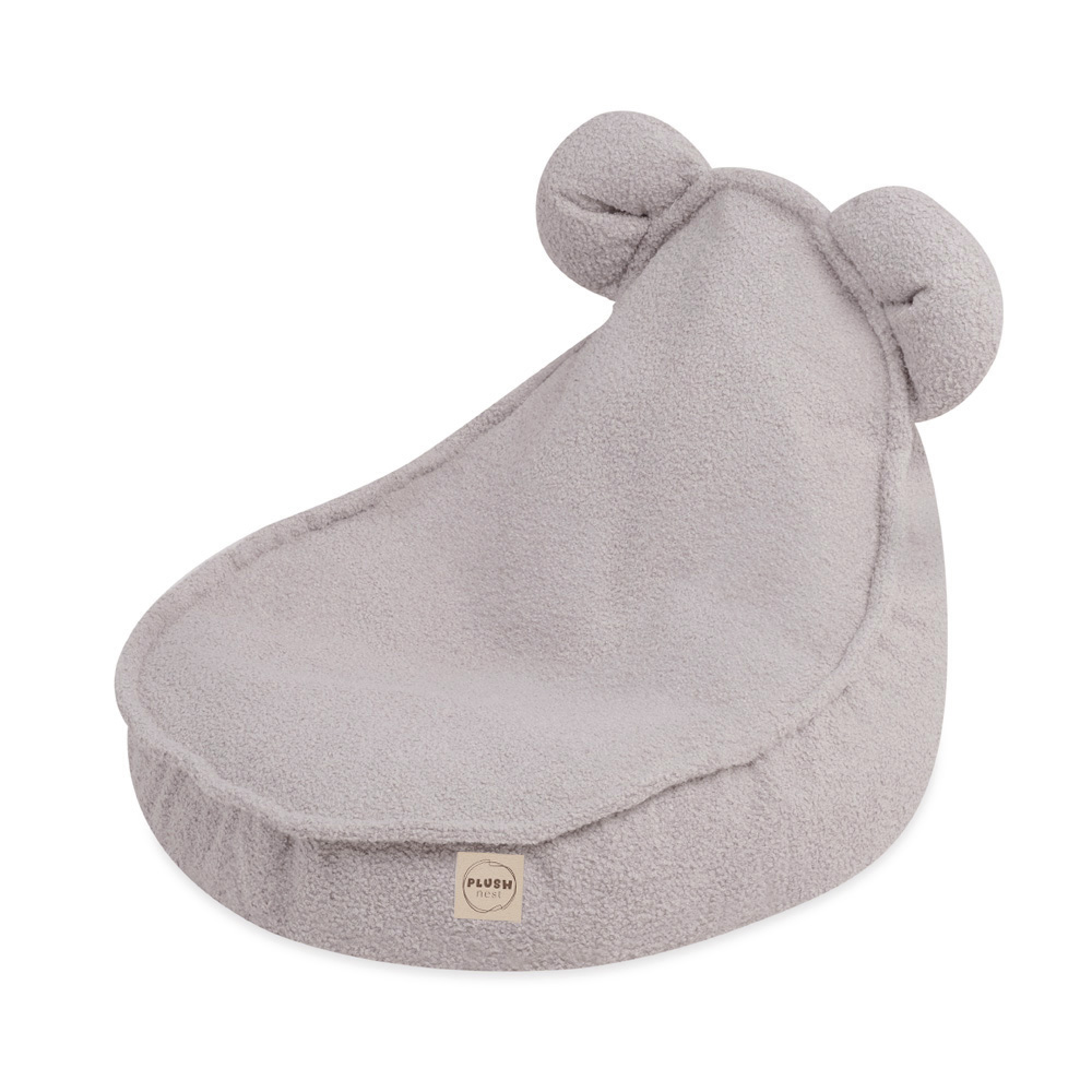 PLUSH NEST PLUSH NEST Dětské křesílko Huggy Bear 68 × 45 cm beránek