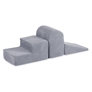 PLUSH NEST PLUSH NEST Hrací sestava (3 prvky) Prémiový šedý manšestr