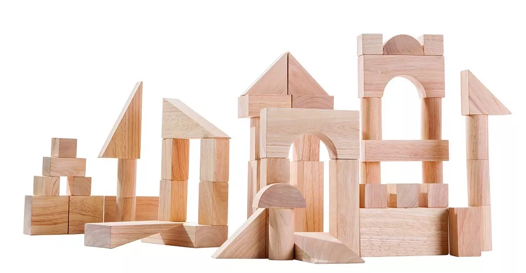 PlanToys PlanToys Přírodní stavebnice (50 ks)