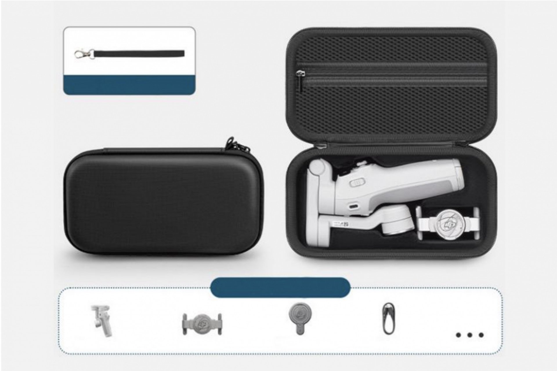 Černé mini pouzdro na stabilizátor DJI Osmo Mobile 7 1DJ6903B
