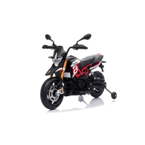 Dětská elektrická motorka Aprilia černo-červená