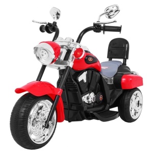 Dětská elektrická motorka Chopper červená