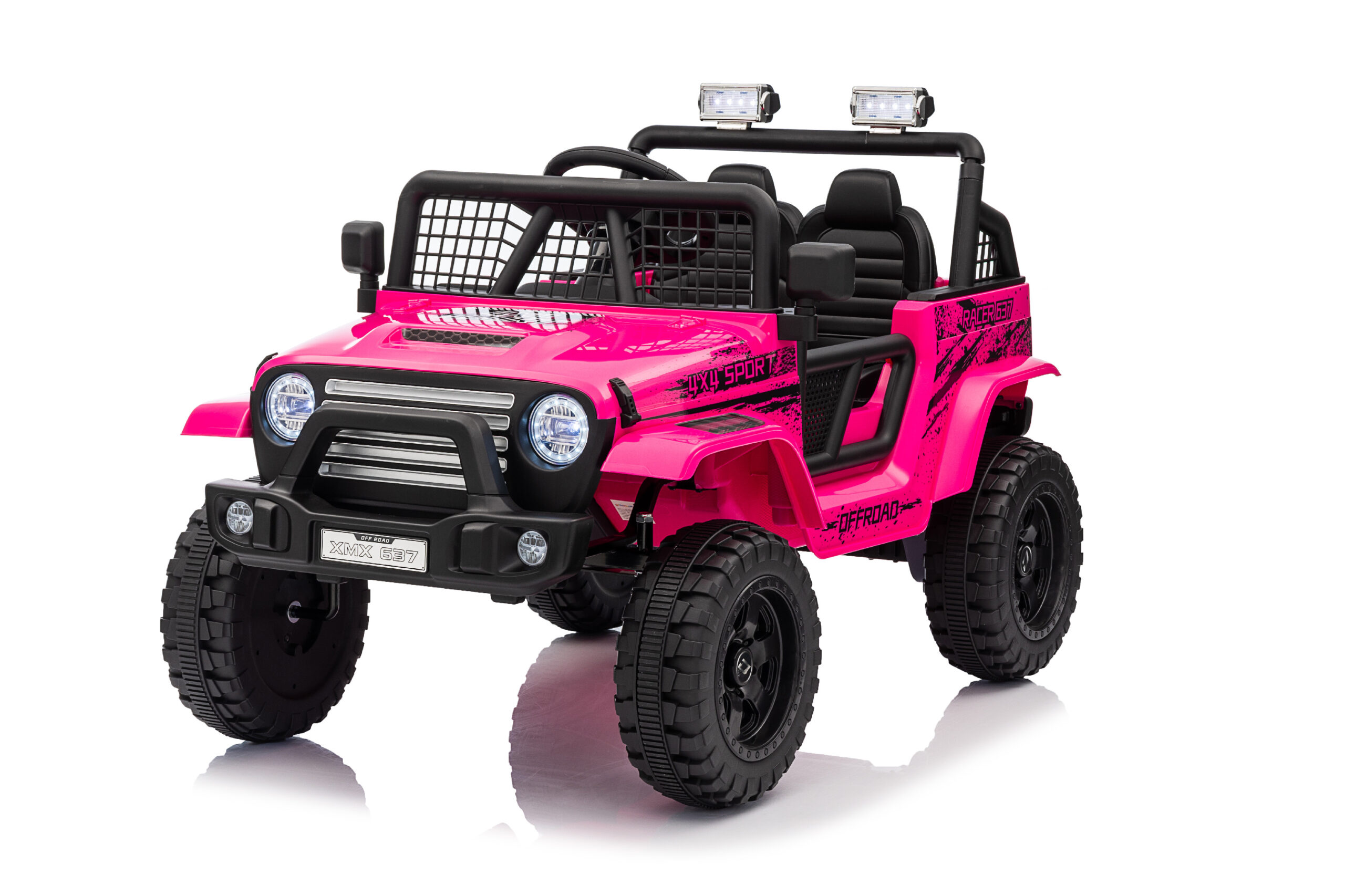 Elektrické autíčko OFF ROAD EXTREME 4x4 růžové 24V | 200W | 50 kg | EVA | LED | 2