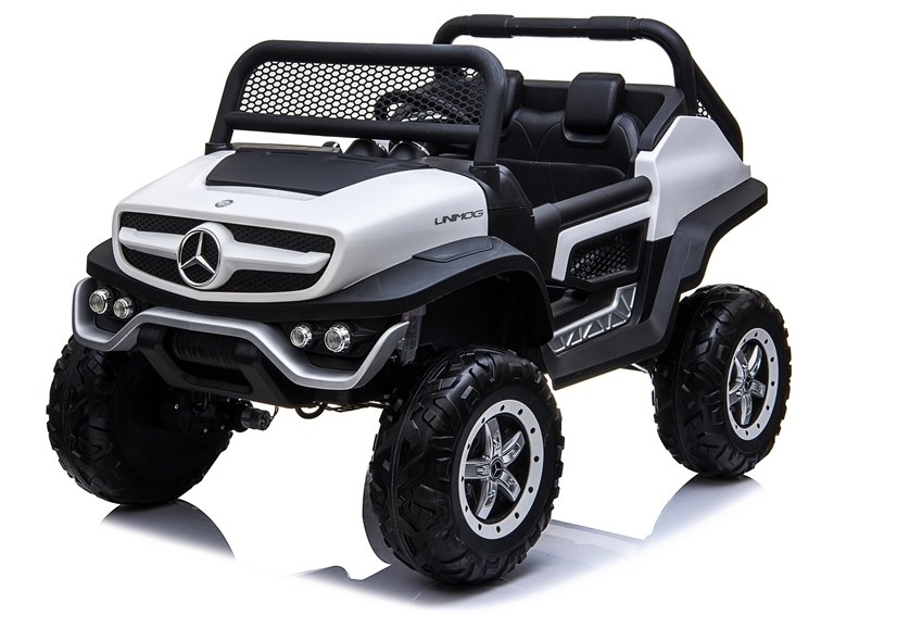 Dětské elektrické autíčko Mercedes Unimog 4x4 bílé