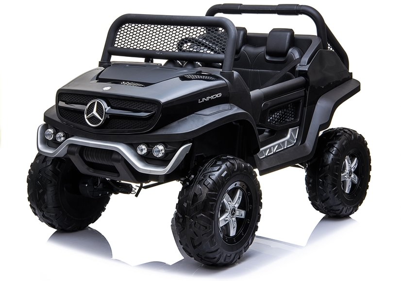 Dětské elektrické autíčko Mercedes Unimog 4x4 černé