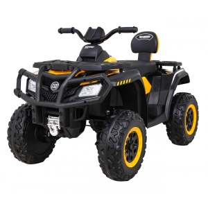 Dětská elektrická čtyřkolka XT-Speed 4x80W 24V žlutá