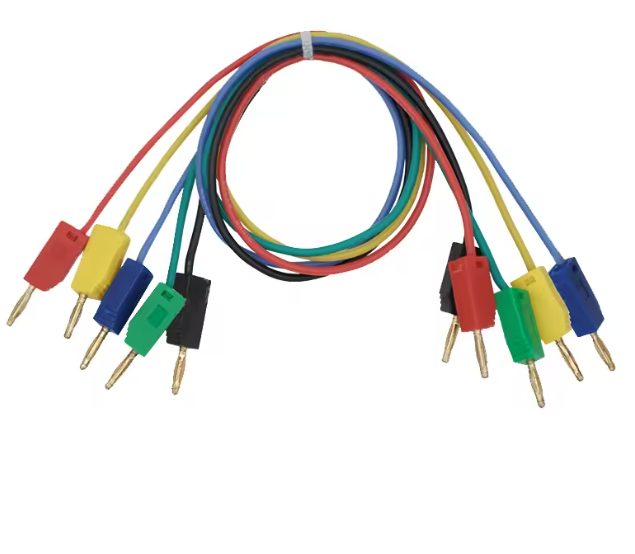 Sada kabelů s 2mm banánkovými konektory - 5 ks