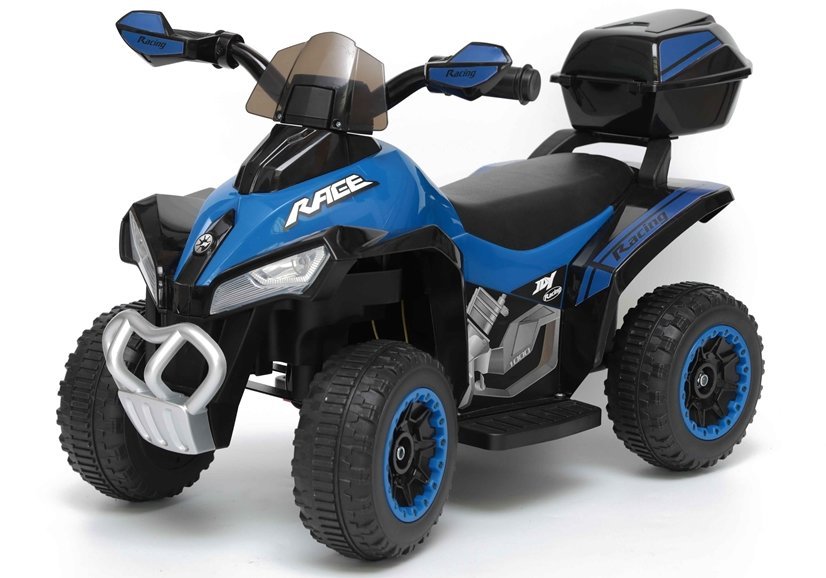 Dětská elektrická čtyřkolka Race modrá