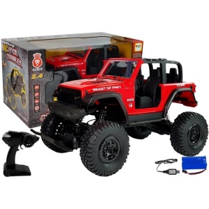 Auto na dálkové ovládání jeep Climb 4x4 červené RC