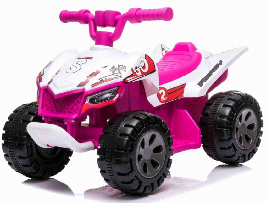 Dětská elektrická čtyřkolka The Fastest růžová