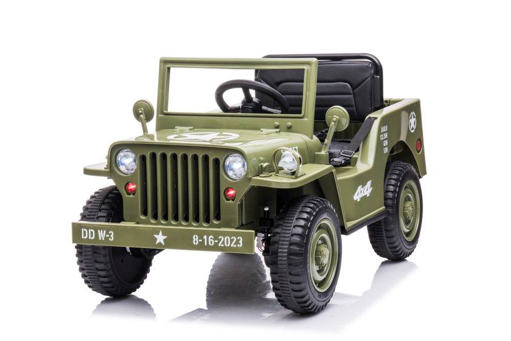 Elektrické autíčko JH-103 4x4 olivově zelené