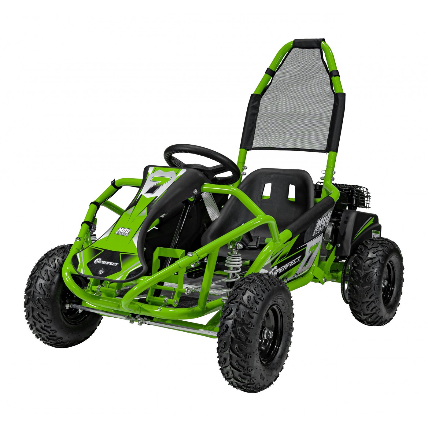 Dětská benzínová motokára MUD MONSTER zelená