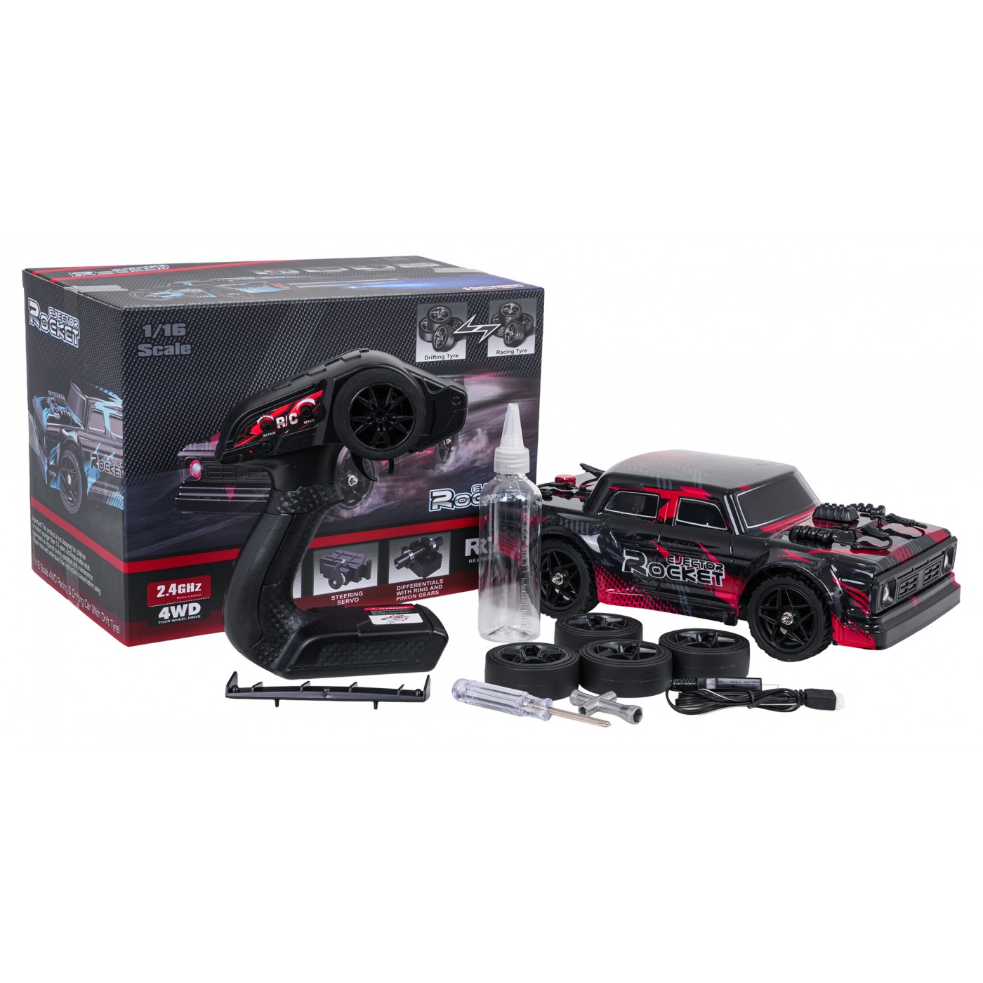 Autíčko na dálkové ovládání ROCKET 4x4 drift RC