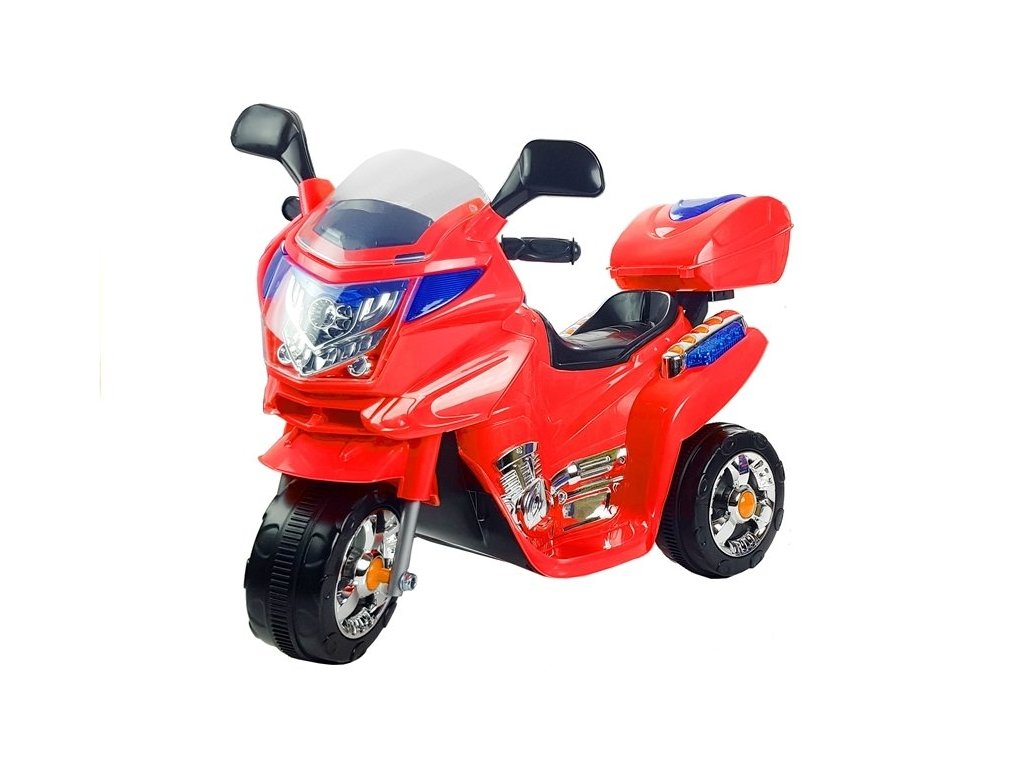 Dětská elektrická motorka červená