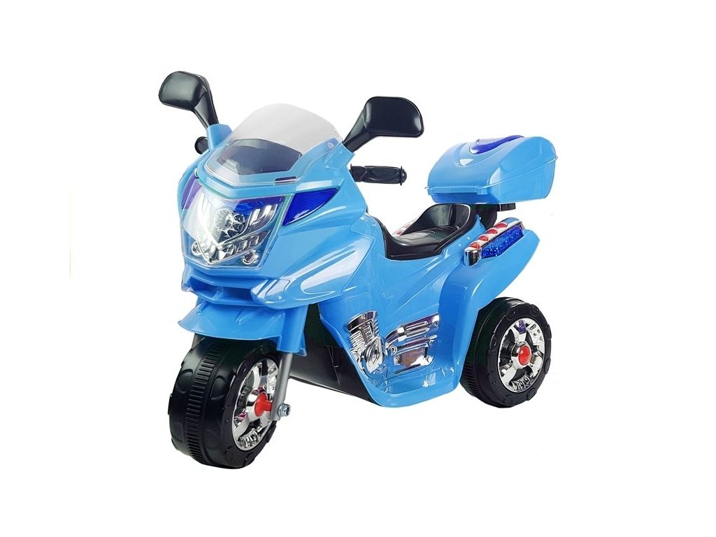 Dětská elektrická motorka modrá