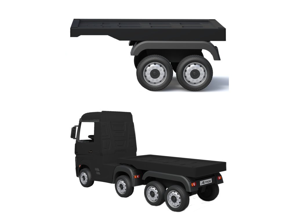 Přívěs pro dětský elektrický kamion Mercedes Actros černý