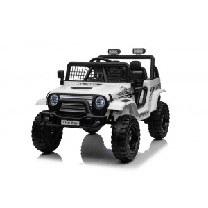 Elektrické autíčko OFF ROAD EXTREME 4x4 bílé 24V | 200W | 50 kg | EVA | LED | 2