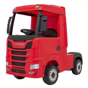 Elektrický kamion Scania R-SERIE 4x4 červený