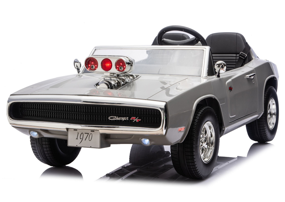 Dětské elektrické autíčko Dodge Charger R/T 24V 2x200W šedé