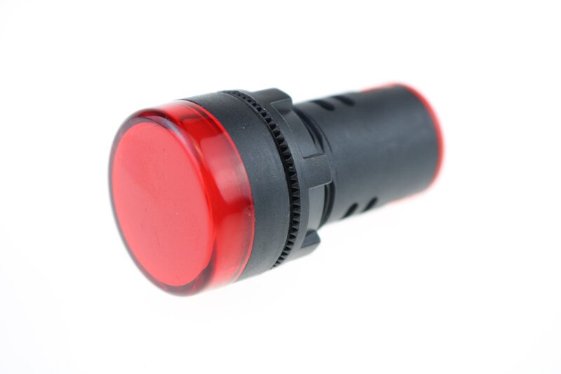 Signální LED světlo 22 mm AC/DC 12 - 24V - Červené