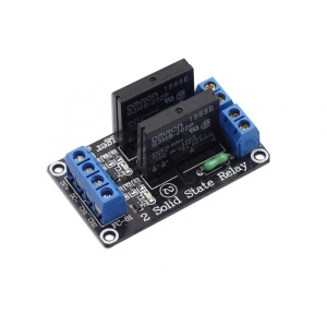 SSR Relé Modul Low level - 2 kanály 12V DC