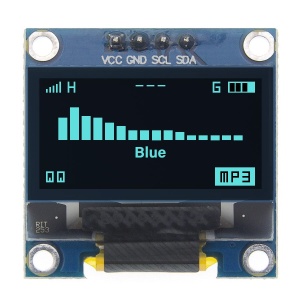 IIC I2C OLED displej 0,96" – Modrý, 128 x 64