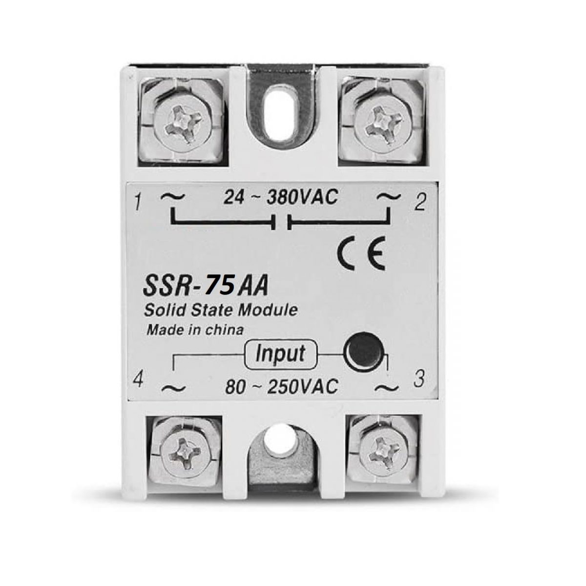 Relé SSR Solid State SSR-75AA 80-250V