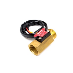 Mosazný průtokoměr YF-B2 1/2" 1-25L/min 5-15V