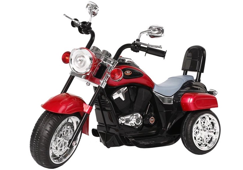 Dětská elektrická motorka Chopper červená
