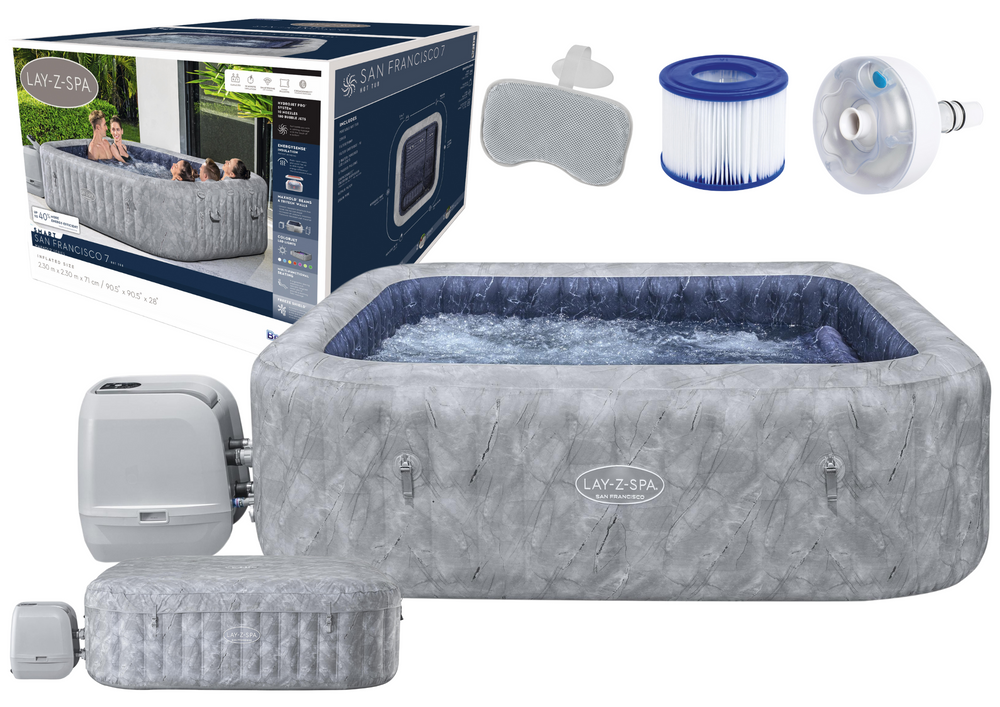 Nafukovací lázně Spa San-Francisco pro 7 osob 230 x 230 x 71 cm Bestway 6001Q